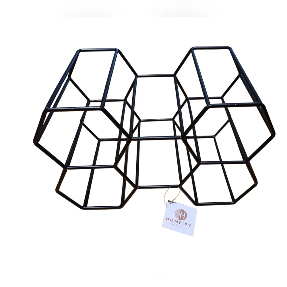 Homeify 5 RACK HONEY COMB FREESTANDING WINE RACK - Picture 3 of 6